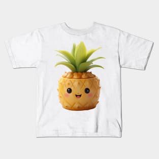 Cute Pineapple Buddy Kids T-Shirt